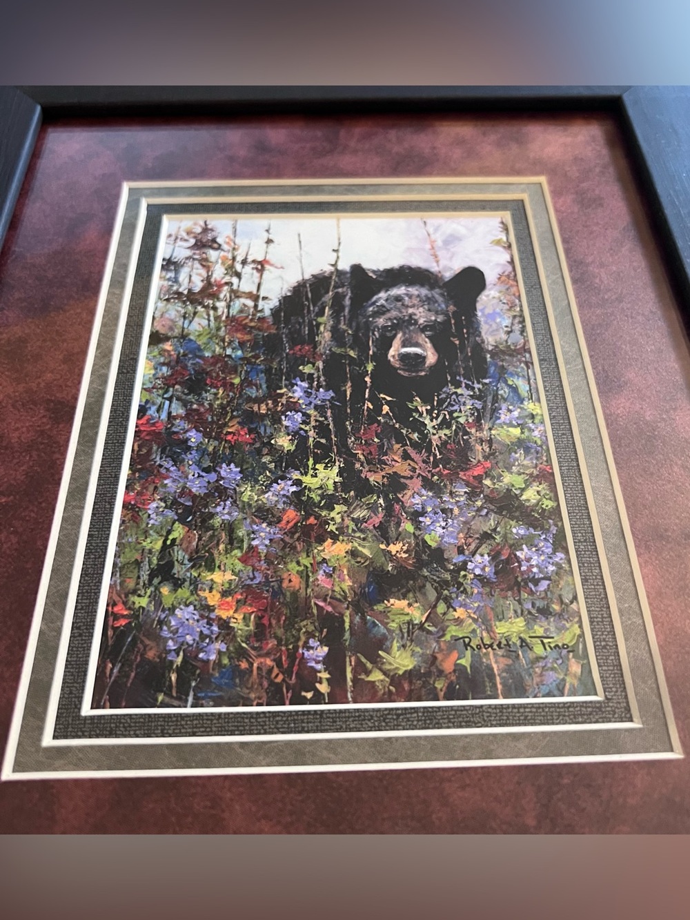 Framed Print 'Bear Footin'' by Robert A. Tino 10”x12” - Picture 4 of 6